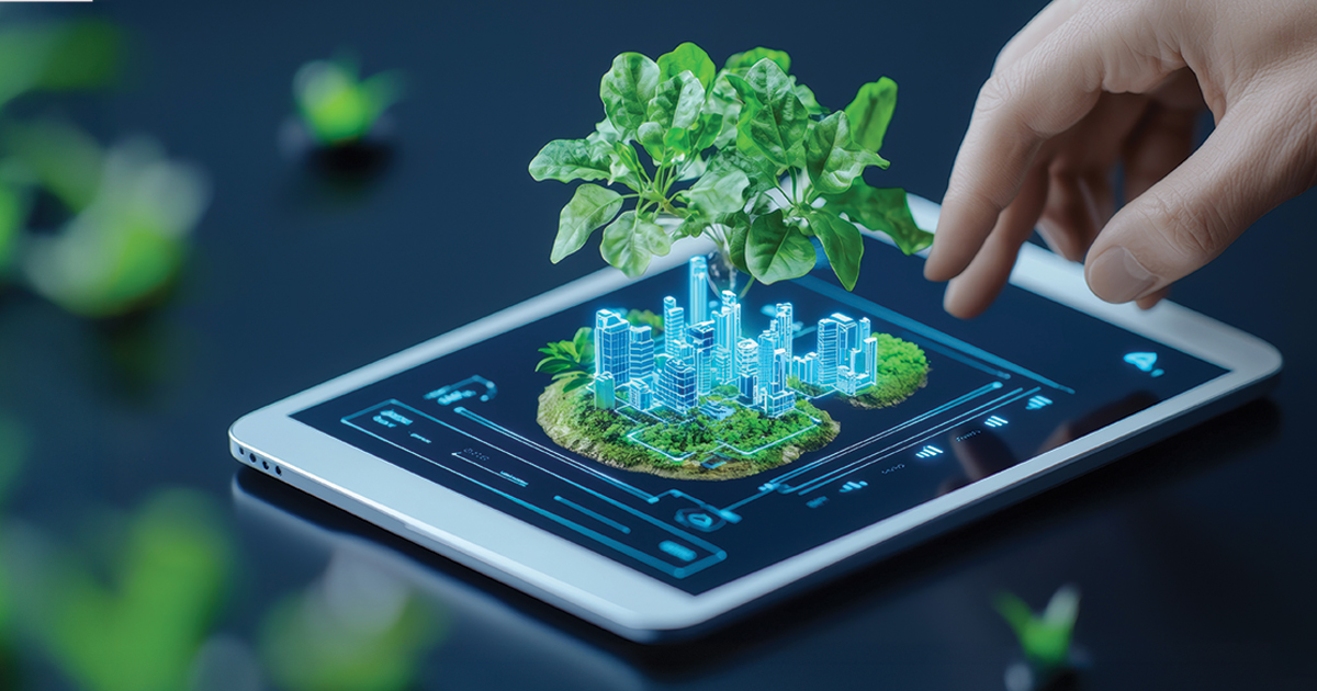 An ESG (Environmental, Social, Governance) report showcasing sustainable business practices within the renewable energy sector.